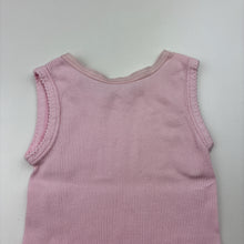 Load image into Gallery viewer, Girls Baby Biz, pink ribbed cotton singlet top, GUC, size 0000,  