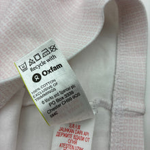 Load image into Gallery viewer, Girls M&amp;S, pink &amp; white cotton leggings / bottoms, GUC, size 00,  