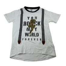 Load image into Gallery viewer, Boys Max, cotton tee / top, flip sequins, FUC, size 7-8,  