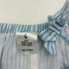 Load image into Gallery viewer, Girls H&amp;T, lined cotton summer dress, light marks, FUC, size 6, L: 58cm
