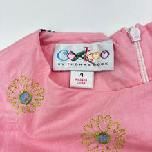Load image into Gallery viewer, Girls Cookoo, embroidered cotton dress, GUC, size 4, L: 57cm