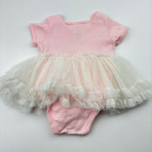 Load image into Gallery viewer, Girls Nicole Miller, cotton &amp; tulle tutu romper, swans, GUC, size 00,  