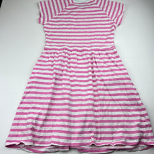 Load image into Gallery viewer, Girls MOUNTAIN WAREHOUSE, striped cotton dress, sequin seahorse, GUC, size 11-12, L: 70cm