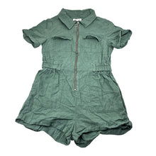 Load image into Gallery viewer, Girls David Jones, khaki linen / viscose summer playsuit, FUC, size 10,  