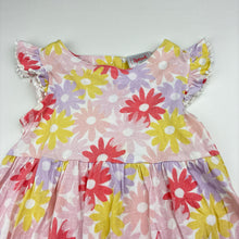 Load image into Gallery viewer, Girls Sprout, floral cotton casual dress, FUC, size 2, L: 44cm