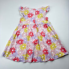 Load image into Gallery viewer, Girls Sprout, floral cotton casual dress, FUC, size 2, L: 44cm