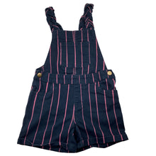 Load image into Gallery viewer, Girls Anko, striped stretch cotton overalls / shortalls, GUC, size 6,  
