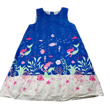 Load image into Gallery viewer, Girls Tommy Bahama, lined sleeveless dress, mermaids, GUC, size 6, L: 62cm