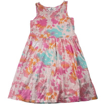 Load image into Gallery viewer, Girls H&amp;M, tie dyed cotton casual dress, GUC, size 7-8, L: 64cm