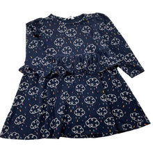Load image into Gallery viewer, Girls Milkshake, navy long sleeve casual dress, GUC, size 3, L: 48cm
