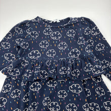 Load image into Gallery viewer, Girls Milkshake, navy long sleeve casual dress, GUC, size 3, L: 48cm
