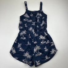 Load image into Gallery viewer, Girls Anko, navy cotton summer playsuit, GUC, size 8,  