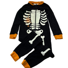 Load image into Gallery viewer, Unisex Anko, glow in the dark skeleton cotton sleepsuit / pyjamas, EUC, size 5,  