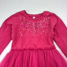 Load image into Gallery viewer, Girls KID, tulle &amp; sequin long sleeve dress, FUC, size 4, L: 58cm