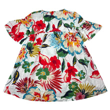 Load image into Gallery viewer, Girls Zara, colourful floral lightweight cotton dress, GUC, size 6, L: 53cm
