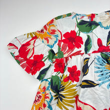 Load image into Gallery viewer, Girls Zara, colourful floral lightweight cotton dress, GUC, size 6, L: 53cm