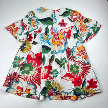 Load image into Gallery viewer, Girls Zara, colourful floral lightweight cotton dress, GUC, size 6, L: 53cm