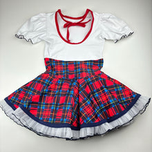 Load image into Gallery viewer, Girls Kinetic Creations, dance leotard dress / costume, EUC, size 10, L: 53cm