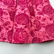 Load image into Gallery viewer, Girls Origami, flocked floral skirt, L: 40.5cm, W: 30cm across, GUC, size 7,  