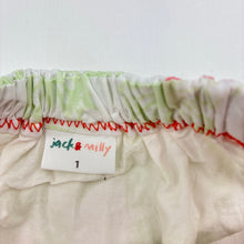 Load image into Gallery viewer, Girls Jack &amp; Milly, lined cotton summer dress, butterflies, GUC, size 1, L: 43cm
