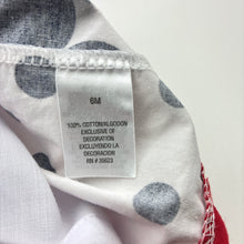 Load image into Gallery viewer, Girls Carters, lined spotted cotton party dress, FUC, size 6 months, L: 41cm