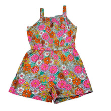 Load image into Gallery viewer, Girls Anko, colourful floral cotton summer playsuit, GUC, size 5,  