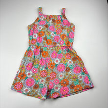 Load image into Gallery viewer, Girls Anko, colourful floral cotton summer playsuit, GUC, size 5,  