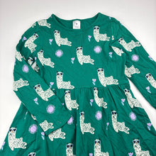 Load image into Gallery viewer, Girls Target, cotton long sleeve dress, llamas, EUC, size 5, L: 57cm