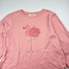 Load image into Gallery viewer, Girls Dave &amp; Bella, pink cotton sweater dress, flamingo, EUC, size 7-8, L: 61cm