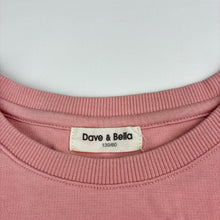 Load image into Gallery viewer, Girls Dave &amp; Bella, pink cotton sweater dress, flamingo, EUC, size 7-8, L: 61cm