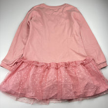 Load image into Gallery viewer, Girls Dave &amp; Bella, pink cotton sweater dress, flamingo, EUC, size 7-8, L: 61cm