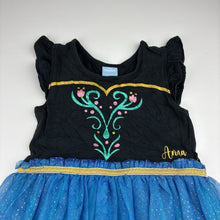 Load image into Gallery viewer, Girls Disney, Frozen Anna cotton &amp; tulle dress, GUC, size 5, L: 58cm