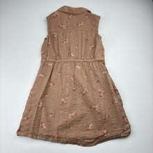 Load image into Gallery viewer, Girls Anko, lightweight floral cotton shirt dress, GUC, size 6, L: 56cm