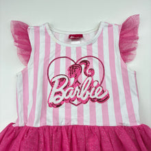 Load image into Gallery viewer, Girls Barbie, tulle &amp; sequin party dress, light mark neck, FUC, size 8, L: 68cm