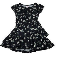 Load image into Gallery viewer, Girls Mango, soft feel stretchy floral dress, EUC, size 4, L: 51cm