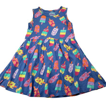 Load image into Gallery viewer, Girls Anko, cotton casual dress, ice blocks, GUC, size 4, L: 53cm