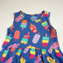 Load image into Gallery viewer, Girls Anko, cotton casual dress, ice blocks, GUC, size 4, L: 53cm