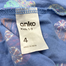 Load image into Gallery viewer, Girls Anko, cotton casual dress, ice blocks, GUC, size 4, L: 53cm