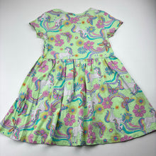 Load image into Gallery viewer, Girls Anko, cotton casual dress, unicorns, EUC, size 5, L: 53cm