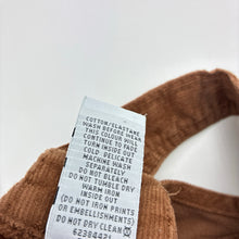 Load image into Gallery viewer, Girls Target, stretch corduroy overalls dress / pinafore, EUC, size 5, L: 60cm