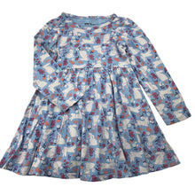 Load image into Gallery viewer, Girls Anko, cotton casual dress, rabbits, FUC, size 5, L: 53cm
