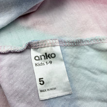 Load image into Gallery viewer, Girls Anko, cotton t-shirt dress, wash fade, FUC, size 5, L: 52cm