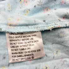 Load image into Gallery viewer, Girls Mango, blue floral cotton casual dress, EUC, size 4, L: 52cm