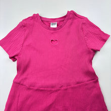 Load image into Gallery viewer, Girls Anko, ribbed stretchy short sleeve dress, GUC, size 10, L: 69cm