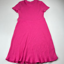 Load image into Gallery viewer, Girls Anko, ribbed stretchy short sleeve dress, GUC, size 10, L: 69cm