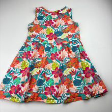 Load image into Gallery viewer, Girls Anko, colourful floral cotton dress, EUC, size 5, L: 52cm