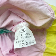 Load image into Gallery viewer, Girls colourful, cotton summer dress, GUC, size 7-8, L: 66cm