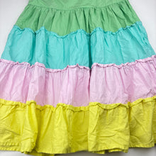 Load image into Gallery viewer, Girls colourful, cotton summer dress, GUC, size 7-8, L: 66cm