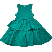 Load image into Gallery viewer, Girls Target, green cotton sleeveless dress, GUC, size 2, L: 47cm