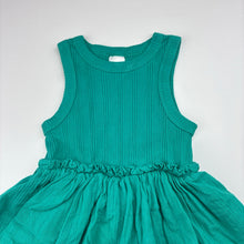 Load image into Gallery viewer, Girls Target, green cotton sleeveless dress, GUC, size 2, L: 47cm